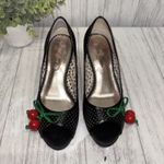 Womens Size 7 Poetic Licence Playland Cherry Peep Toe EUC Red Photo 1