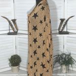 Forever 21  Star Print Chiffon Duster Cardigan Beige Medium Photo 4