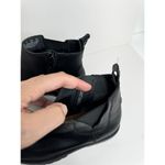 Zodiac  Ankle Booties Size 5 Black Chunky Sole Block Heel Faux Leather‎ Boots Photo 6