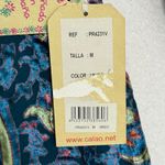 Peace‎ + Love Paisley Floral Velvet Burnout Dress Sz M Baroque Whimsy Glam New Blue Size M Photo 9