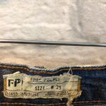 Free People  Floral Distressed Cutoff Denim Shorts Photo 5