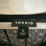 Torrid  Sleeveless Sweater Knit Dress Midi Length-Black White Shimmer Polkadot L‎ Photo 4