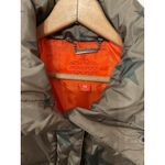 Joujou Cropped Olive Green Stars Orange Lining Puffer Coat Jacket, M Size M Photo 2