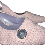 Highlights pale pink pointy toe slingback sandals with button detail size 7W Photo 5