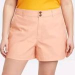 A New Day Women's High-Rise Everyday Shorts Size 2 Peach 98% Cotton/2% Spandex Photo 0