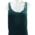 J.Crew NEW Old Forest Green Velvet Velour Soft Pullover Scoop Neck Tank Top Sz 2 Photo 0