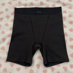 SKIMS cotton ribbed boxers soot black size small NWOT Photo 0