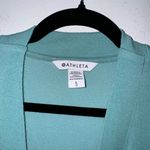 Athleta Purana V Neck Wrap Sweatshirt L Seafoam Photo 2