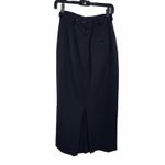 Austin Reed Vintage Wool Skirt Midi Black Size 6 Photo 3