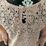 Atmosphere Pink Salmon See Through 3/4 Sleeve Top Size 10 Photo 5