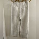 Rebecca Taylor Stripe Crop Pant 8 Wide Leg Linen NWOT Photo 10