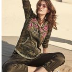 Johnny Was Axton Camo Embroidered Hoodie Photo 1