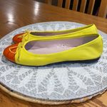 PAUL MAYER LEATHER CAP TOE FLATS SHOES A10 Yellow Size 7 Photo 4