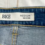 BKE  Denim Blue Frayed Mini Skirt Photo 2