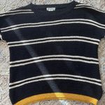 Artisan NY ‎ Women's Black White Stripe Sweater Size Medium Photo 1