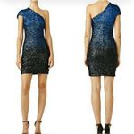 Dress the Population  Sequin dress blue size small New Year's Eve Holiday Sparkle Photo 1