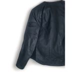 Icon Leather Merc Stealth Motorcycle Biker Jacket Womens Black L Size L Photo 7