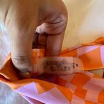 Aurelle Swim Pink And Orange Checkered Bikini Set Photo 9