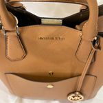 Michael Kors New  Greenwich Saffiano Leather Satchel Bag Brown Tote Classic Chic Photo 9