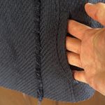 Vince Frayed Edge Knit Moto Jacket Top Dark Navy Size Small Photo 6