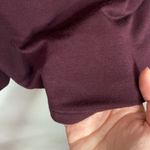 American Eagle  Soft & Sexy lace up burgundy long sleeve t-shirt size S Photo 5