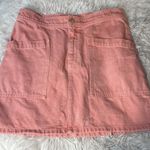 Madewell  light pink Rigid Denim high-waist straight mini skirt 27 Photo 5