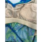 Maxine of Hollywood Vintage Swimsuit Womens 12 One Piece Swimdress Floral Blue Photo 5