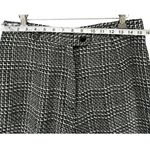 Talbots Vintage Pants Womens 14P Black White Wool Woven Plaid Wide Leg Trousers Photo 4
