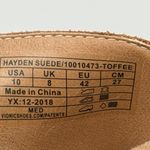 Vionic  Hayden Suede Women's Size 10 Slides Platform Sandals Leather Toffee Brown Photo 7