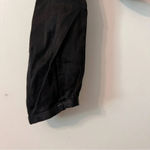 ZARA  Cut Out Satin Effect Crop Top Black Silky Sexy Night Long Sleeve Small Photo 9