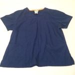 Scrubstar Navy blue scrub top size‎ L Photo 0