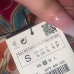 ZARA Mod floral printed satin button crop top  blogger host pick spring boho Nwt Photo 3