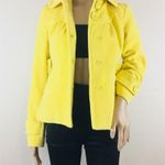 Anthropologie  Tulle Yellow Velour Coat Photo 1