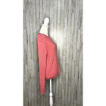 Liz Claiborne  Women's Size Large Pink 1/4 Zip Ribbed‎ Pullover Sweater Photo 3