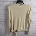 La Fee Maraboutee front tie, gold shimmer sweater, size XS, France Tan Photo 6