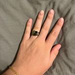 Lia Sophia Ring With Green And Brown Stones Photo 3