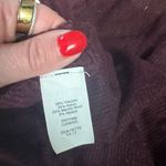 Madewell  Burgundy Wool Blend Waffle Knit Crewneck Long Sleeve Sweater Size S Photo 3