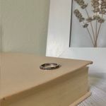 Chain Cable Rope Inlay Ring Vintage “Torvi” Silver Inset Grunge Goth Masculine Jewelry Photo 5