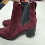 Sam Edelman Chunky Heel Chelsea Boots Suede Red Block Heeled Ankle 5.5 Classic Photo 5
