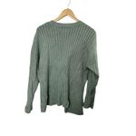 Vera Wang Simply Vera Blue Cable Knit Sweater Women's Size Large Photo 5