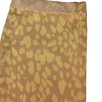 Loft NEW Ann Taylor  Yellow Tan Animal Print Straight Leg Cuffed Cropped Jeans 6P Photo 4