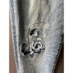 Tommy Hilfiger Boyfriend Jeans - Distressed with Embroidered Flowers Size 2 Photo 6