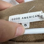 Good American  Brown Oversized Sweatshirt Womens 2X Crew Neck Closet Staple Cozy Photo 2