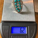Natural Sleeping Beauty Turquoise Sterling Silver Cocktail Ring Size 7.75 Photo 7