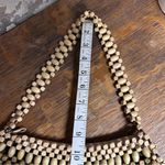 Old Navy  Y2K Natural Wood Bead Handbag #Wood #Boho #Natural Photo 3