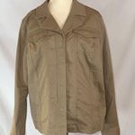 Croft & Barrow • Women’s Khaki Button Up Jacket • Size XL Photo 0