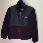 The North Face  Black Fleece Jacket with Pink Accents Photo 0
