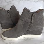 Linea Paolo ladies gray suede wedge ankle boots sneakers shoes size 9 Photo 5