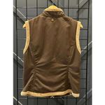 prAna  Women's Vest Large Brown Fleece Lined Full Zip Front Pockets Cabincore Photo 3