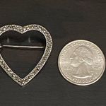Vintage Signed 925 A Sterling Silver Marcasite Heart Photo 5